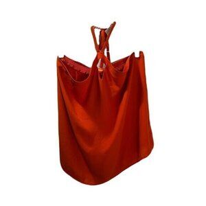 AVA Orange Strappy Keyhole Front‎ Cami Large NWOT